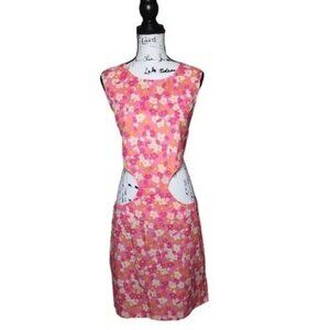 Shein Dress Size Large Midi Pink Floral open sides